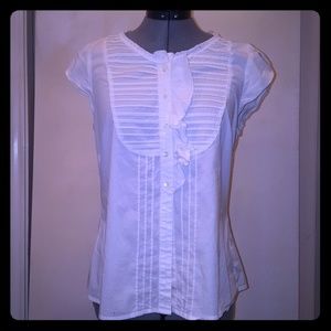 Anthropologie Odille white button up shirt